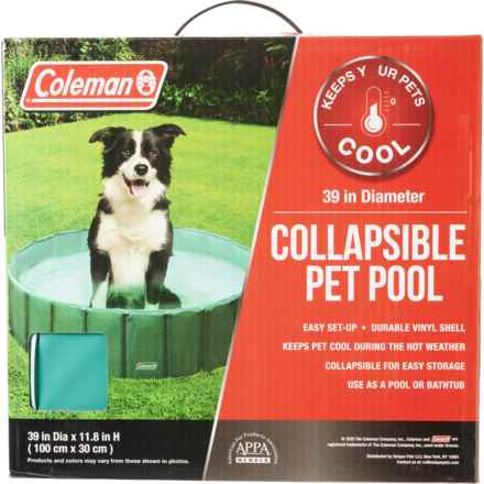 Coleman Collapsible Pet Pool - 39x11.8” in Green