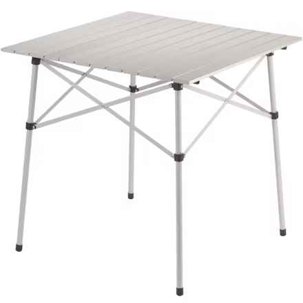 Coleman Compact Roll-Top Camping Table in Silver