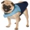 Coleman Diamond Quilt Puffer Dog Jacket - Reversible in Navy