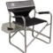 Coleman Folding Deck Chair with Side Table in Grey