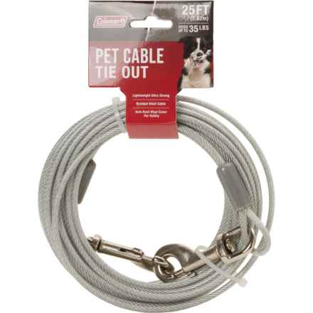Coleman Pet Cable Tie Out - 25’ in Silver