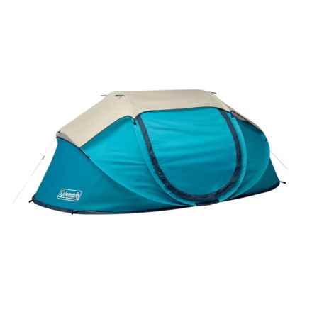Coleman Pop Up Tent - 4-Person, 3-Season in Scuba Blue