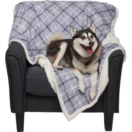 Coleman Reversible Sherpa Pet Throw Blanket - 50x60” in Charcoal