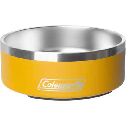 Coleman Stainless Steel Dog Food Bowl - 42 oz. in Yellow