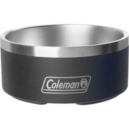 Coleman Stainless Steel Dog Food Bowl - 64 oz. in Navy