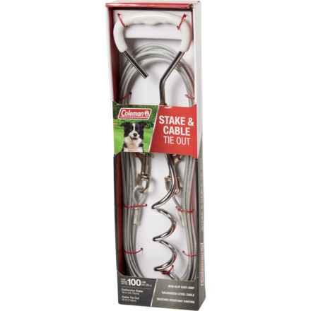 Coleman Stake and Cable Tie Out in Silver