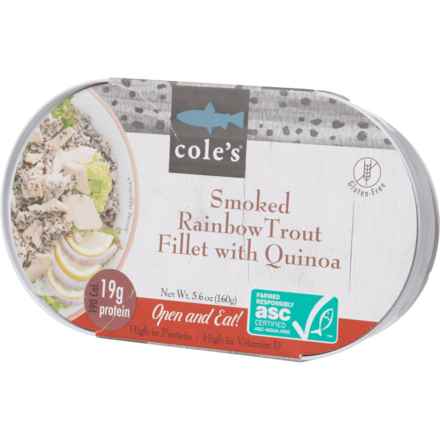 Cole's Smoked Rainbow Trout Fillet with Quinoa Meal - 5.6 oz. in Multi
