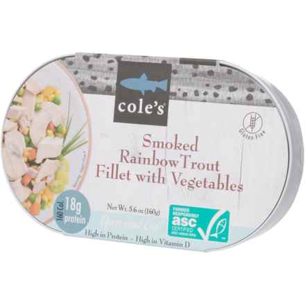 Cole's Smoked Rainbow Trout Fillet with Vegetables - 5.6 oz. in Multi