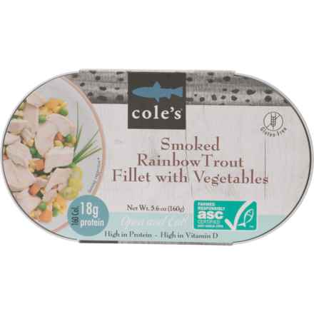 Cole's Smoked Rainbow Trout Fillet with Vegetables - 5.6 oz. in Multi