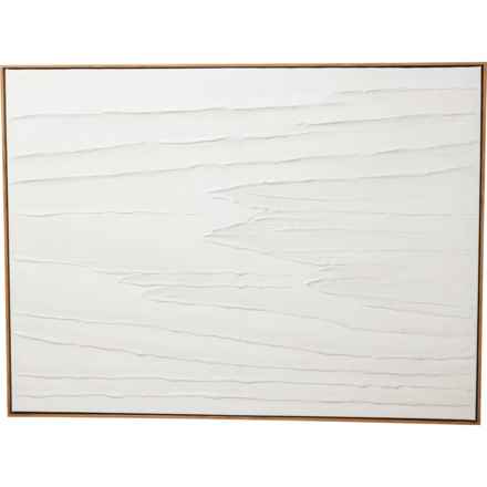 COLLEEN KARIS 30x40” Neutral Plaster Framed Canvas in Walnut