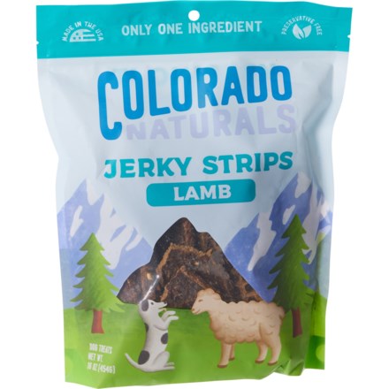 Colorado Naturals Jerky Strips Dog Treats - 16 oz. in Lamb