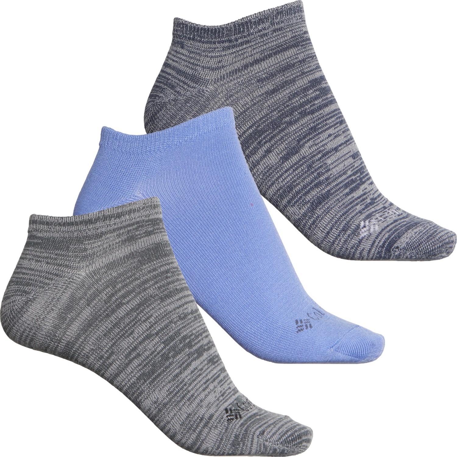 COLUMBIA Basic No-Show Socks - 3-Pack, Below the Ankle (For Women)