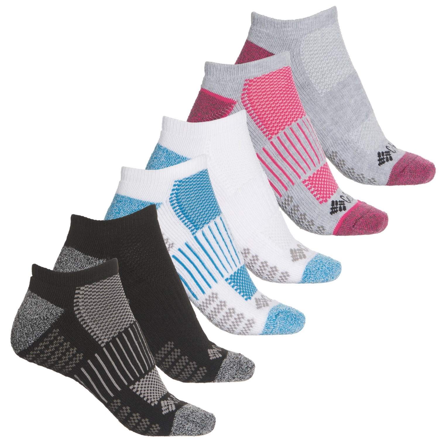 COLUMBIA Half-Cushion Athletic No-Show Socks (For Women) - Save 33%