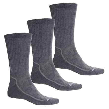 COLUMBIA Half-Cushion Socks - 3-Pack, Crew (For Men) in Charcoal