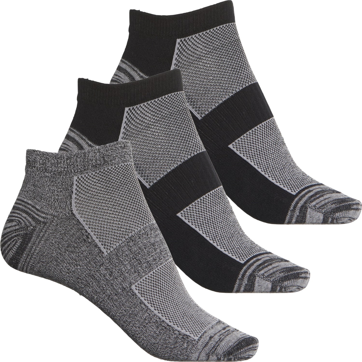 COLUMBIA No-Show Socks - 3-Pack, Below the Ankle (For Women)