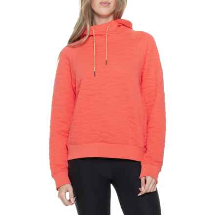 Columbia PFG Open Water Quilted Hoodie in Melonade