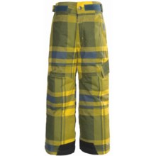 Columbia Sportswear Ice Slope Winter Pants (For Boys) in Yellow Curry Plaid - Closeouts