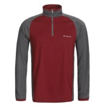 Columbia Sportswear Quila Valley Base Layer Shirt - UPF 50, Zip Neck, Long Sleeve (For Men) in Red Element/Blade - Closeouts