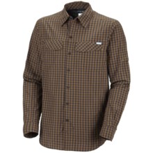 Columbia Sportswear Silver Ridge Plaid Shirt - UPF 30, Long Sleeve (For Big Men) in Marsh Mini Check - Closeouts