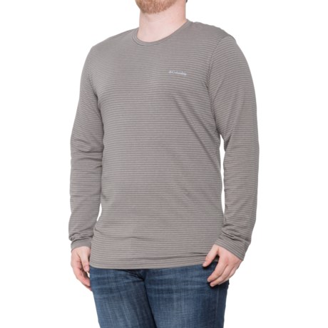 Columbia Sportswear Striped Tri-Blend Men's Long Sleeve T-Shirt (Various Sizes in City Grey)