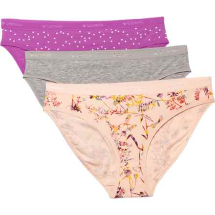 COLUMBIA Stretch-Cotton Panties - 3-Pack, Bikini in Floral