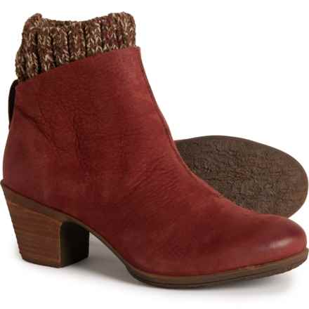 Comfortiva Brianne Boots - Nubuck (For Women) in Port Royal Red