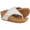 Comfortiva Edwyn Wedge Sandals - Leather (For Women) in White