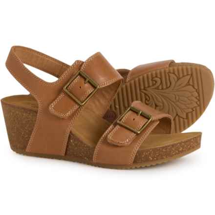 Comfortiva Erlina Wedge Sandals - Leather (For Women) in Sand