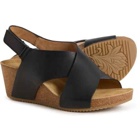 Comfortiva Eva Sandals - Leather (For Women) in Black