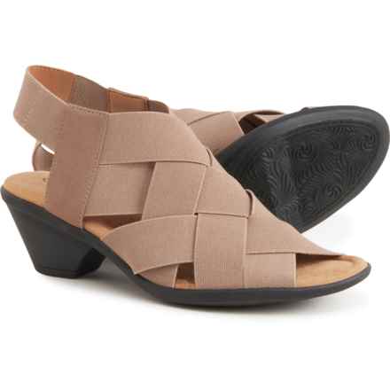 Comfortiva Farrow Stretch-Woven Sling Sandals (For Women) in Taupe