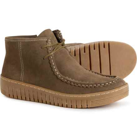 Comfortiva Holland Boots - Suede (For Women) in Olive Suede