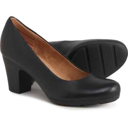 Comfortiva Noxi Heels - Leather (For Women) in Black
