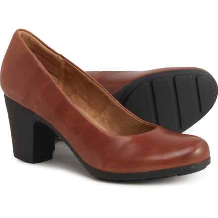 Comfortiva Noxi Heels - Leather (For Women) in Cork