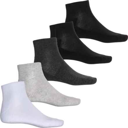 CONSCIOUS CONNECTION Half Cushion Arch Support Socks - Organic Cotton, 5-Pack, Quarter Crew (For Men) in Gwb
