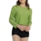 Coolibar Ocean Drive Cropped Rash Guard - UPF 50+, Long Sleeve in Soft Fern