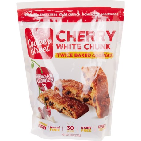 Cooper Street Cookies Cherry White Chunk Twice-Baked Cookies - 18 oz. in Multi