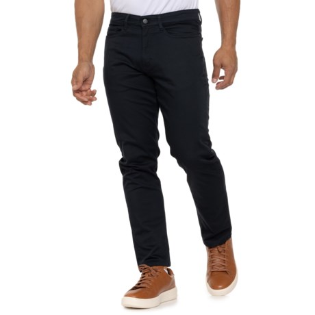 Copper & Oak Fenwick Stretch-Cotton Pants in Black