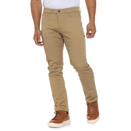 Copper & Oak Fenwick Stretch-Cotton Pants in Khaki