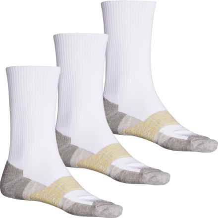 Copper Fit WorkGear Terry Socks - 3-Pack, Crew (For Men) in White