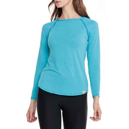 Corbeaux Breeze Shirt - UPF 25, Long Sleeve in Cyan