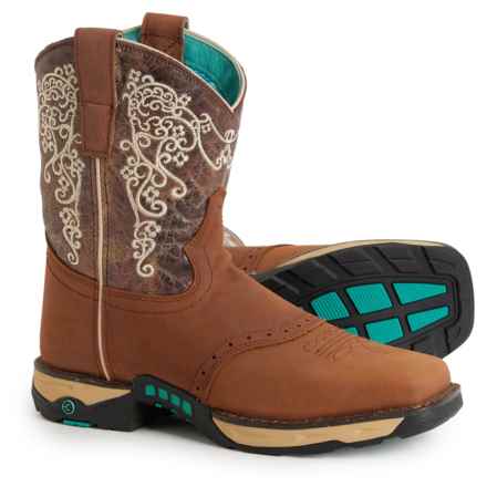 CORRAL Farm and Ranch High-Performance Cowboy Boots - 8.5”, Square Toe (For Women) in Tan
