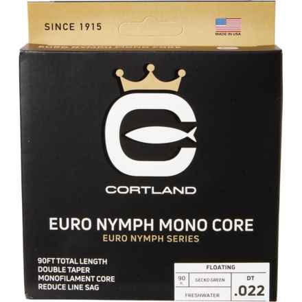 Cortland Euro Nymph Mono Core Freshwater Fly Line - 90’ in Gecko Green