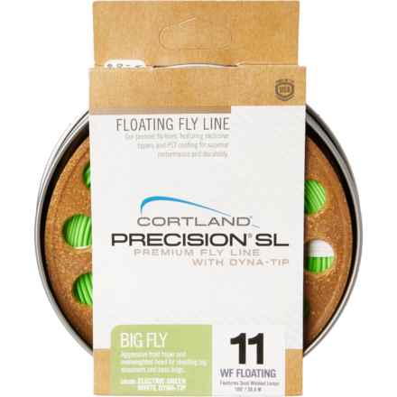 Cortland Precision SL Big Fly Dyna-Tip Freshwater Fly Line - 90’ in Electric Green/White