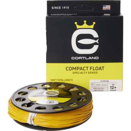 Cortland Specialty Compact Float Freshwater-Saltwater Fly Line - 100’ in Green/Yellow