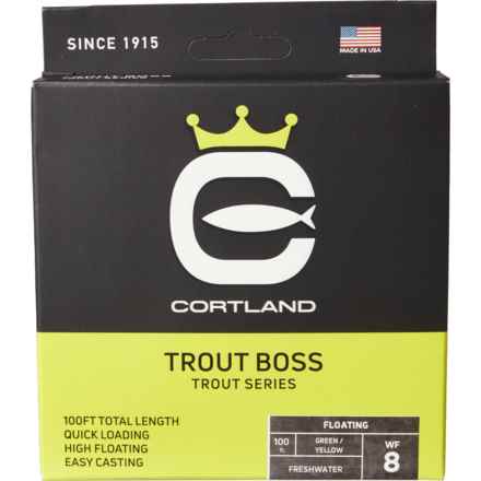 Cortland Trout Boss Freshwater Fly Line - 100’ in Green/Yellow