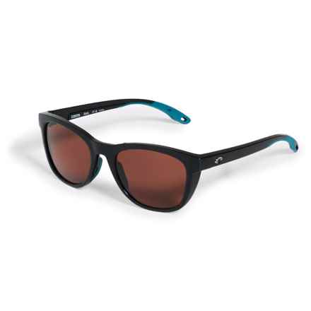 Costa Aleta Sunglasses - 580P Polarized Lenses in Black/Copper 580P