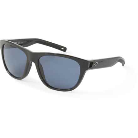 Costa Bayside Sunglasses - Polarized 580P Lenses (For Men and Women) in Shiny Black
