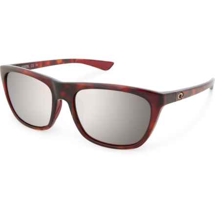 Costa Cheeca Sunglasses - Polarized 580G Mirror Lenses in Shiny Rose Tortoise/Copper Silver Mirror