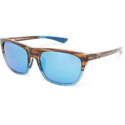 Costa Cheeca Sunglasses - Polarized 580G Mirror Lenses in Shiny Wahoo/Blue Mirror