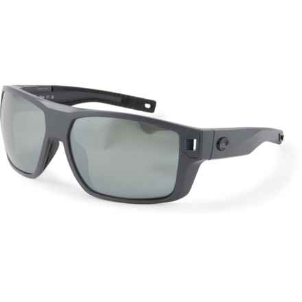 Costa Diego Sunglasses - Polarized 580G Mirror Lenses (For Men and Women) in Grey Silver Mirror 580G